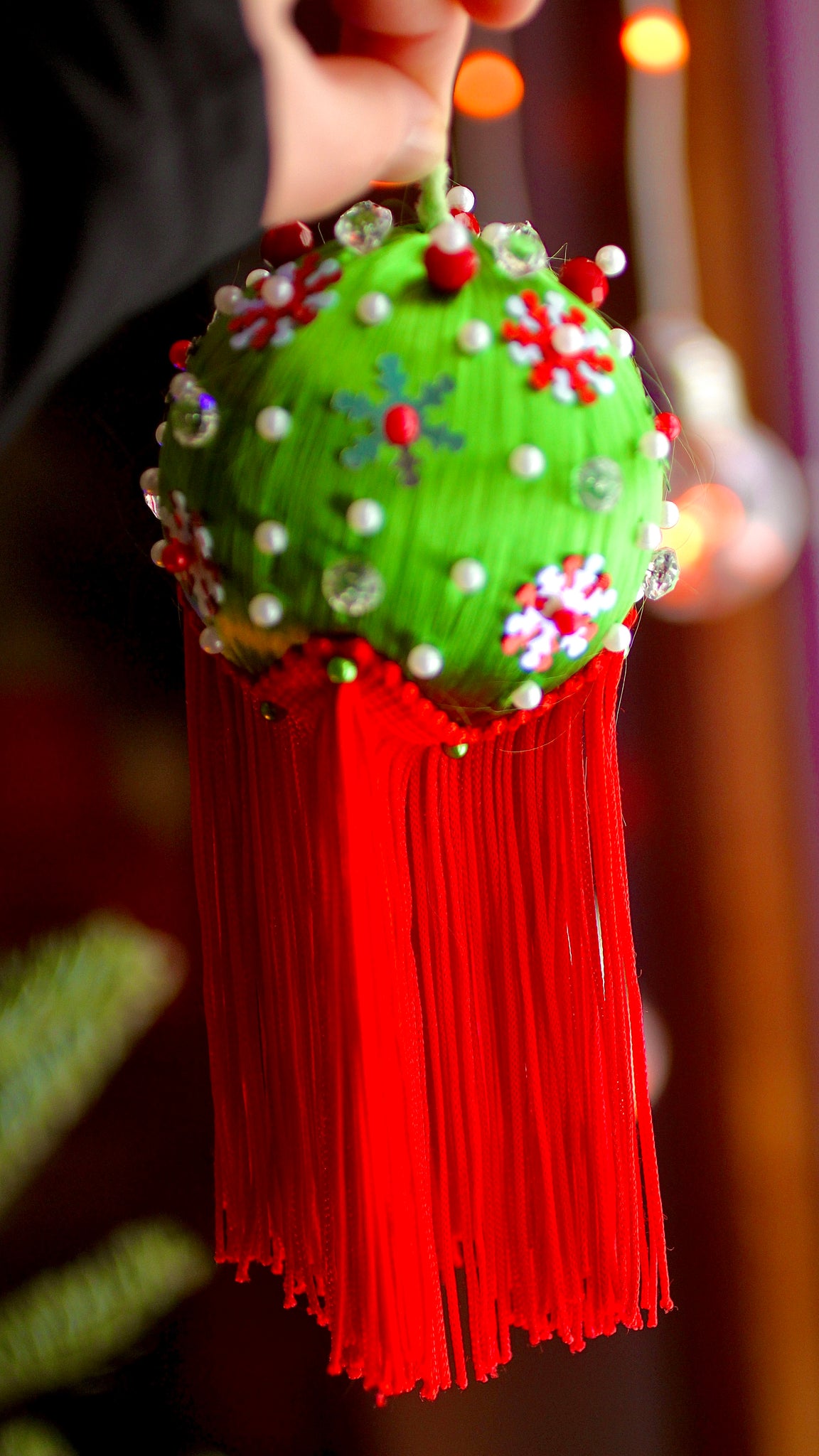 Holly - Beaded Ornament