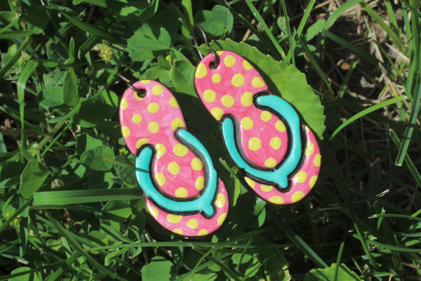 Summery Flip Flop Earrings