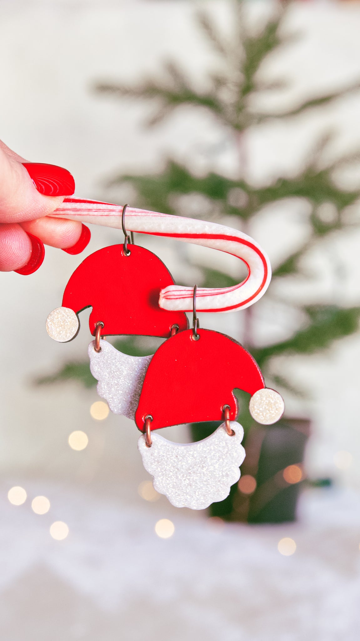 Santa Earrings