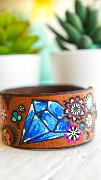 Crystal Visions Leather Cuff