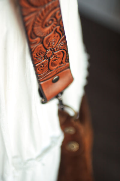 Western Floral Purse Strap