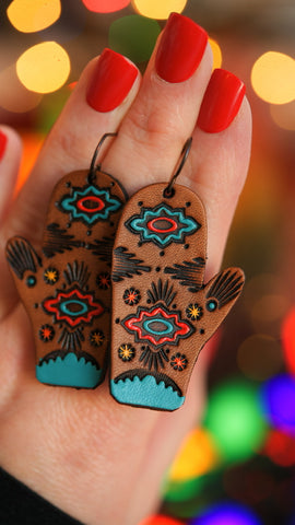 Southwestern Mitten Earrings