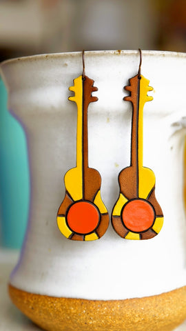 Sunshine of My Life - Acoustic Guitar Earrings